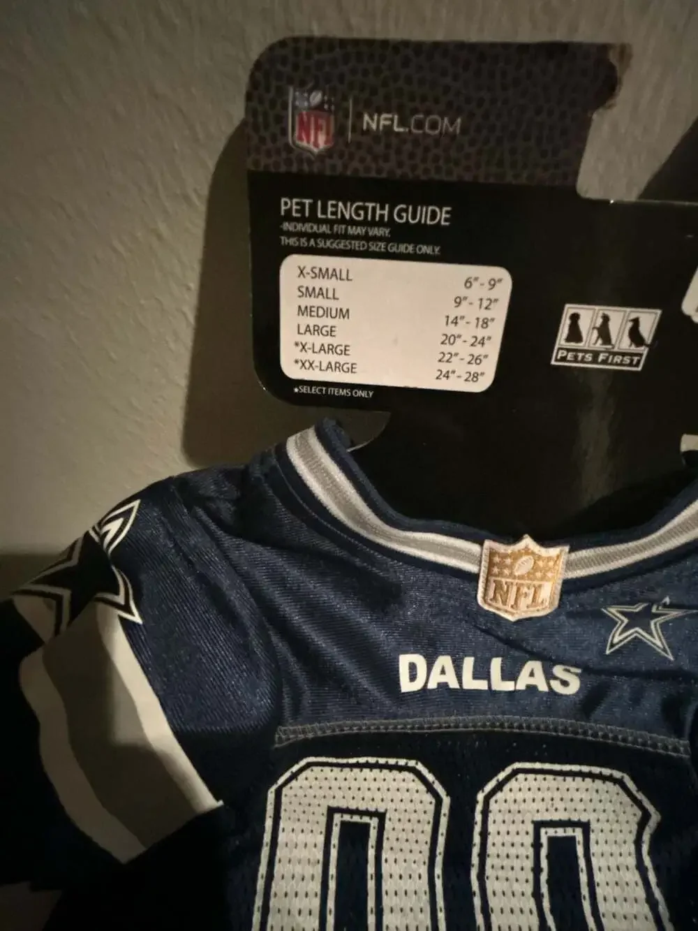 Pets First NFL Dallas Cowboys Mesh Pet Jersey